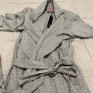 Gray Women's Robe for a mastectomy